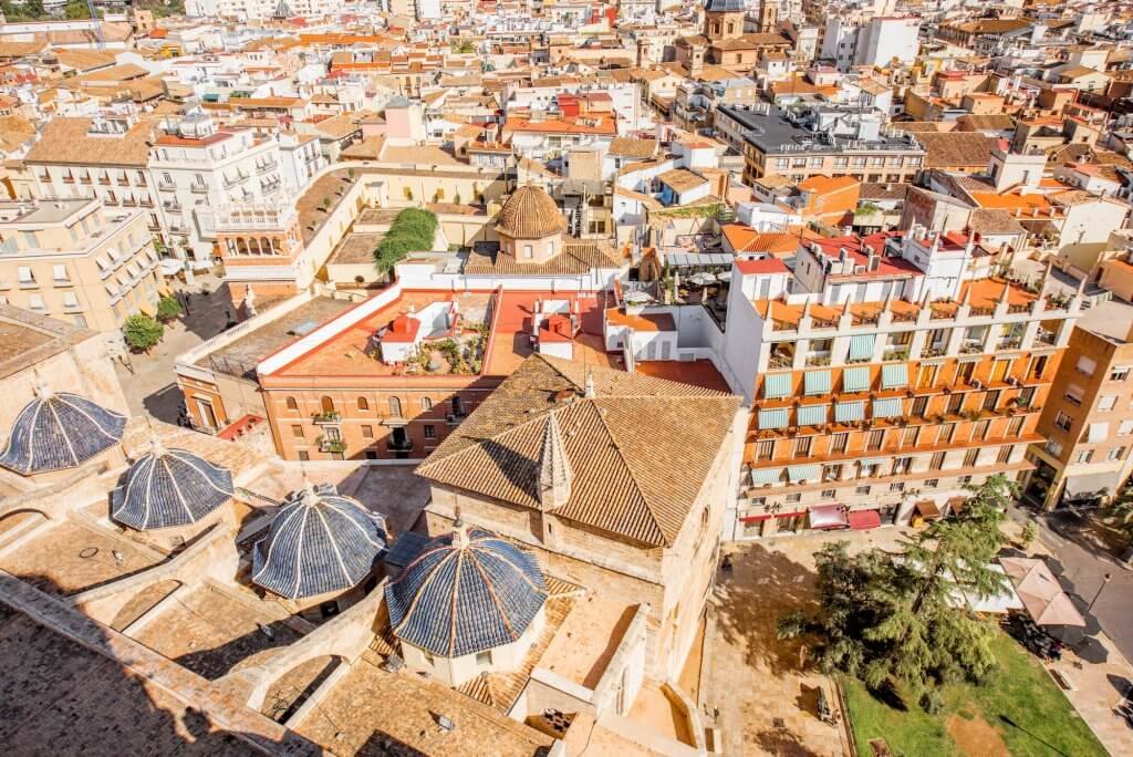 Valencia cityscape view